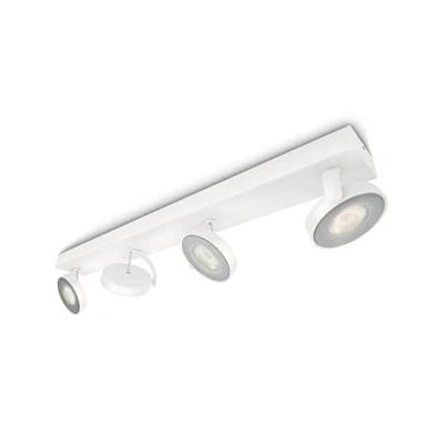 Imagen de Philips myLiving Clockwork Barra de 4 focos techo, LED integrado, consume 4,5 W, luz blanca cálida, regulable