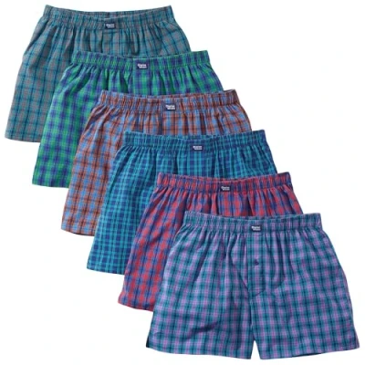 Imagen de Charles Wilson Calzoncillo Tejido Bóxer de Hombre Paquete 6 Unidades (XL, Multi Check 81)