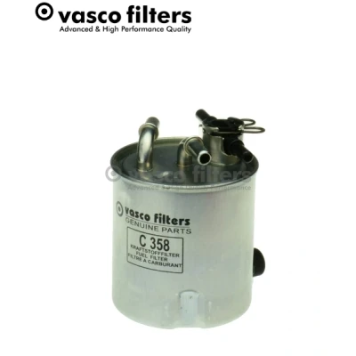 Imagen de DAVID VASCO C358 filtro Combustible de tubería, con conexión para sensor agua, calefacción del 10 8 NISSAN: Qashqai / Qashqai+2 I