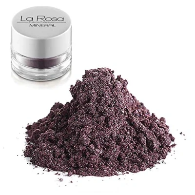 Imagen de La Rosa maquillaje mineral nº 14 fluorite sombra color berenjena, morado tirando a marrón, de tono cálido
