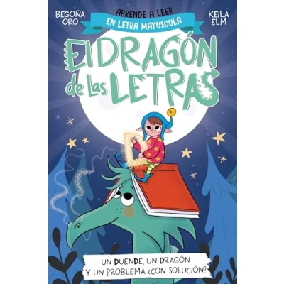Imagen de El dragón de las letras 3 un duende, y problema... ¿con solución?: Aprender a leer con MAYÚSCULAS (a partir 5 años)