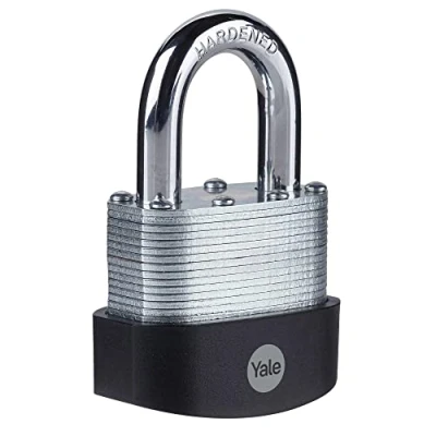 Imagen de Yale Y125B/60/133/1 Candado de Alta Seguridad Laminados Extreme Resistente a la intemperie Cromado 60 mm Arco Corto Y125B