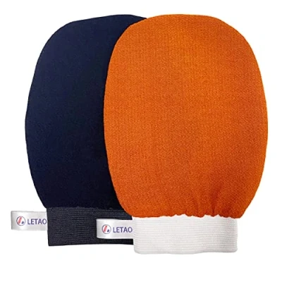 Imagen de Gant exfoliant, bain turc gommage naturel et efficace, nettoyage du corps visage des hommes femmes, peaux mortes