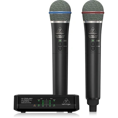 Imagen de Behringer ULTRALINK ULM302MIC Sistema inalámbrico digital de alto rendimiento 2,4 GHz con 2 micrófonos mano y receptor