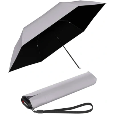 Imagen de Knirps Paraguas de bolsillo US.050 Ultra Light Slim Manual con protección UV y calor malva