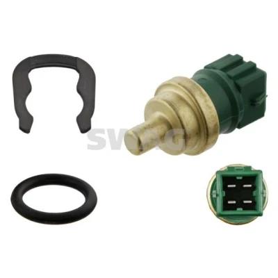 Imagen de SWAG 30 93 1539 Sensor de Temperatura del Refrigerante verde con clip sujeción, junta AUDI: A4 B5 Berlina, A3 Hatchback, TT Coupé