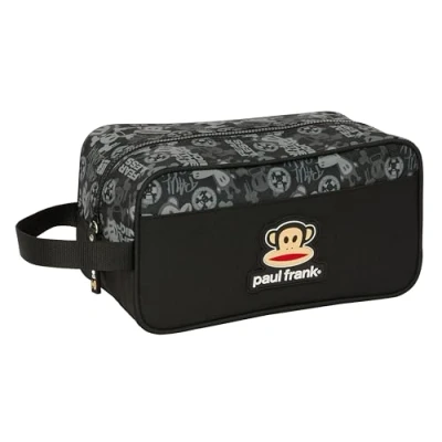 Imagen de Safta Paul Frank Join The Fun Zapatillero Mediano, Multiusos, Portatodo, Deporte, Extraescolares, Fútbol, Cómodo y Versátil, 29x14x15 cm, Color Negro