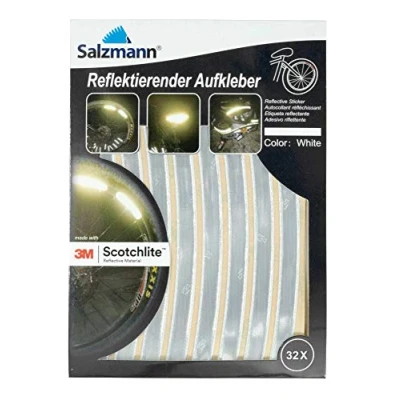 Imagen de Salzmann 3M Scotchlite Pegatinas Reflectantes para Bordes de Bicicleta, 32 Unidades