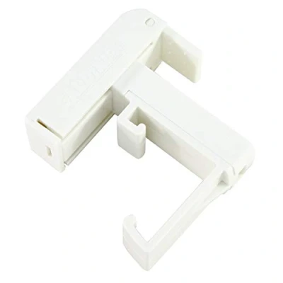 Imagen de GARDINIA Soportes de sujeción para persianas y persianas, Montaje sin taladrar, Juego rieles Superiores 25 mm, Soporte plástico, Color Blanco