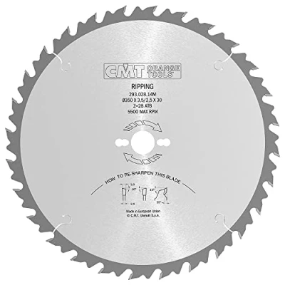 Imagen de CMT Orange Tools 293.028.14M Sierra circular 350x3.5x30 z 28 atb 20 grados