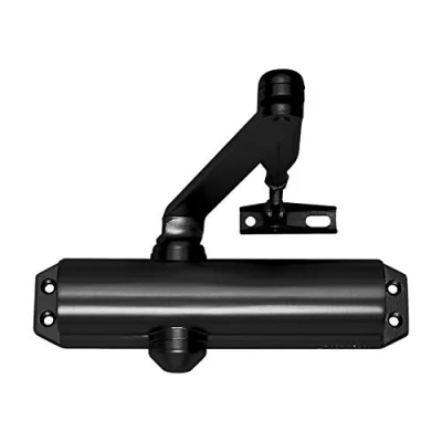 Imagen de Tesa Assa Abloy DC120 D9005 Cierrapuertas Brazo Articulado Para Puertas Negro Sin Retenedor