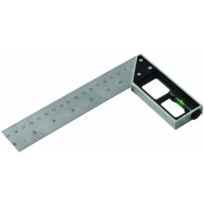 Imagen de Silverline Tools 282651 Escuadra de carpintero con nivel (150 mm)