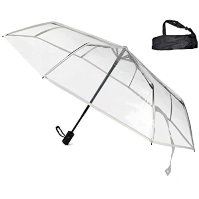 Imagen de Sternenfunke Paraguas plegable transparente blanco