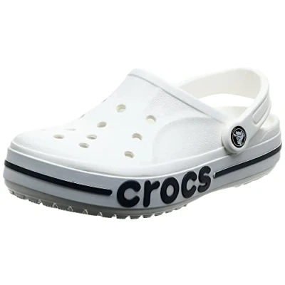 Imagen de Crocs Zuecos Bayaband Para Mujer Y Hombre. Cómodos, Divertidos, Transpirables, Resistentes Fáciles De Limpiar. 42 43 Eu White/Navy