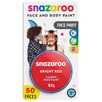 Imagen de Snazaroo, Pintura Facial, Rojo Brillante, 18 ML Blister