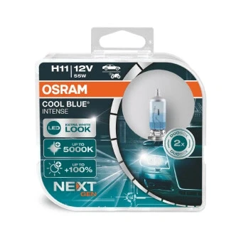 Imagen de OSRAM 64211CBN HCB Lámpara, faro de carretera H11 12V 55W 5000K Halógena BMW: 3 Coupé, Berlina, 1 Hatchback, AUDI: A3 Sportback, A4 B8 Avant