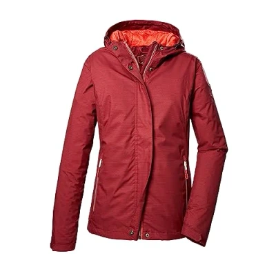 Imagen de killtec Mujer Chaqueta funcional/chaqueta outdoor con capucha KOS 68 WMN JCKT, wine red, 40, 41347 000