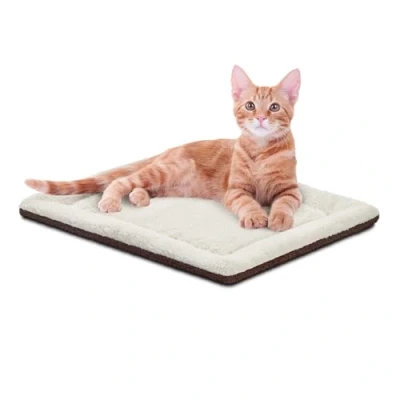Imagen de K&amp;H Pet Products Almohadilla térmica autocalentable para Mascotas Gatos y Perros, Color Avena/Chocolate, 21 x 17 Pulgadas