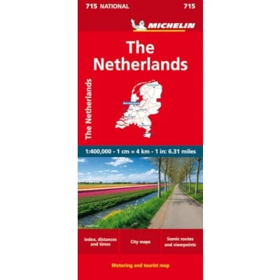 Imagen de Michelin the Netherlands Road and Tourist Map (Michelin Maps) [Idioma Inglés]: Straßen und Tourismuskarte 1:400 000: 715 (MAPA NATIONAL)