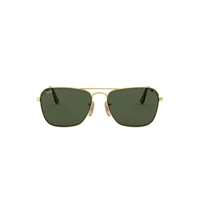 Imagen de Ray Ban Caravan 181, Gafas de Sol para Hombre, Color Negro (Gold), 55