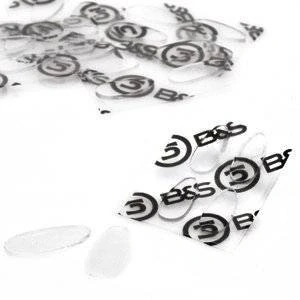 Imagen de 2 Pairs (4 Pieces) Stick On Nose Pads Silicone 4 Sizes Height 1.0 mm by Breitfeld &amp; Schliekert