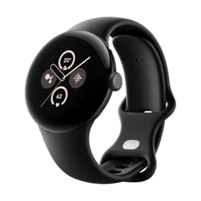 Imagen de Google Pixel Watch 2 Lo Mejor Fitbit Monitor de frecuencia cardíaca, gestión del estrés, Funciones Seguridad Android Carcasa Aluminio en Negro Mate Brazalete Deportivo