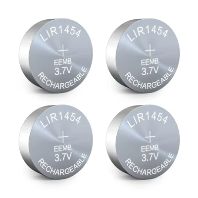 Imagen de EEMB 4pack LIR1454 batería Recargable 3.7v de Botones Iones Litio Monedas para Auriculares y Relojes Dispositivos portátiles