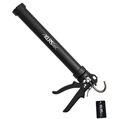 Imagen de KLRStec® Pistola profesional Pro XL para cartuchos de silicona, perfecta rejuntar y sellado clafateo aluminio todo tipo 310ml a 600ml