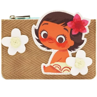 Imagen de Animation Moana The Heart of Te Fiti Cartera Floral Portatarjetas de Identificación &amp; Billetera, Marrón