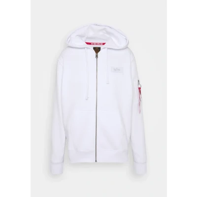 Imagen de Alpha Industries ZIP Hoody Sudadera con cremallera, Hombre, Talla: Small, White