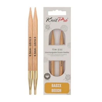Imagen de KnitPro Basix Birch Puntas de Tejer Circulares Intercambiables 6,50 mm 1 Unidad