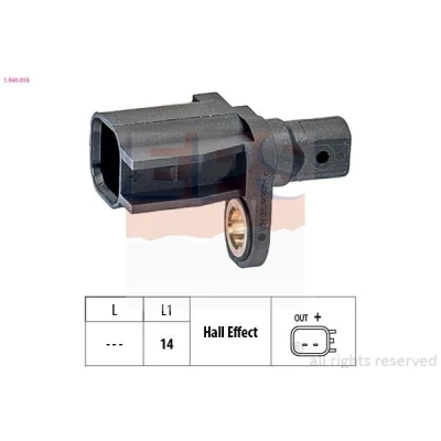 Imagen de FACET 21.0018 Sensor de ABS Made in Italy OE Equivalent FORD: Focus 2, 3, 2 Limousine, VOLVO: S60 II, V50, V60 I, MAZDA: 3 Hatchback, 5
