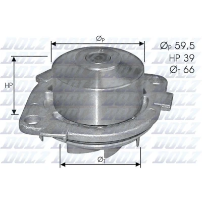 Imagen de DOLZ S211 Bomba de agua con polea FIAT: Marea Berlina, Brava Hatchback