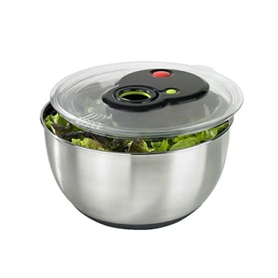 Imagen de Emsa 513441 Turboline Centrifugadora de lechuga, acero inoxidable, 4.5 L