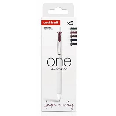 Imagen de Uni ball Rollerball tinta gel One 0,7 mm Estuche 5 colores ORGANIC
