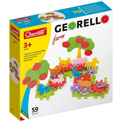 Imagen de Quercetti 2334 Georello Farm Building &amp; Construction Toys, Gears Set