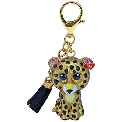 Imagen de TY Clips Leopardo Sterling T25061 Beanie Boos Animales de Peluche, Estampado, Color Oro, One Size (25061)