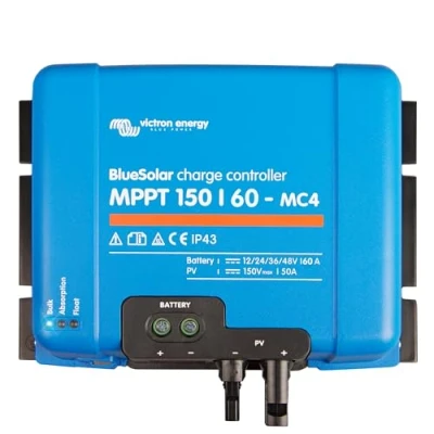 Imagen de Victron Energy BlueSolar MPPT MC4 150V 60 amperios 12/24/36/48 Voltios Controlador de Carga Solar