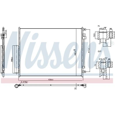 Imagen de Condensador, aire acondicionado NISSENS 940972