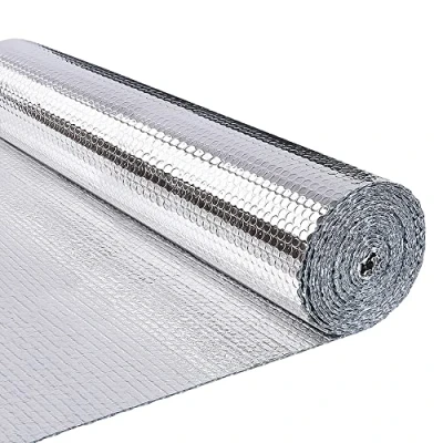 Imagen de VOUNOT Aislante Térmico Reflexivo 20 x 1.22 m Aluminio y Burbujas, Lámina Doble Cara para Frío Calor, Aislamiento Radiadores Paredes, Techo, Suelo, Furgonetas, Buhardillas, Garaje