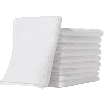 Imagen de Pack Furniture Clinic de 10 Paños Microfibra sin Pelusa Limpieza Blancos Reutilizables y Lavables