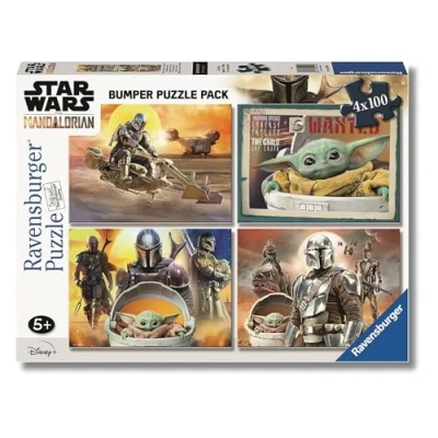 Imagen de Ravensburger Puzzle: Star Wars, Baby Yoda, Puzzle 5 Años o Más, Puzzles Niños Años, Rompecabezas Niños, 4 100 piezas, Regalo Niño Puzzle, Jigsaw, Mandalorian