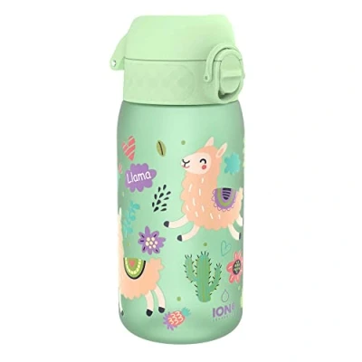 Imagen de Ion8 Botella de Agua para Niños, 350ml, a Prueba Fugas, Fácil Abrir, Cerradura Segura, Apta Lavavajillas, Sin BPA, Asa Transporte, Limpiar, Neutro en Carbono, Diseño Llamas, x1