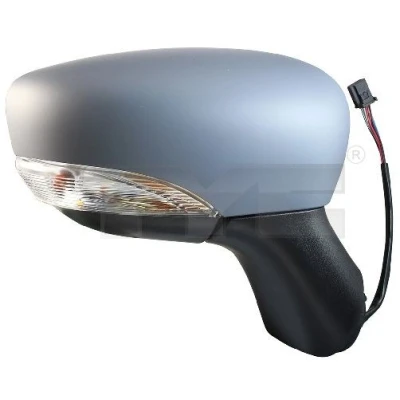 Imagen de Espejo retrovisor Tyc 328 0193 derecha imprimado para ajuste elect. espejo, convexo, calefactable, con sensor de temperatura RENAULT: Clio 4