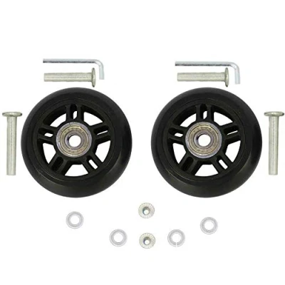 Imagen de ORO Juego de 2 Ruedas Repuestos para Maletas Equipaje 72 * 24mm con 35/40mm Ejes, 8mm Rodamientos Reparación