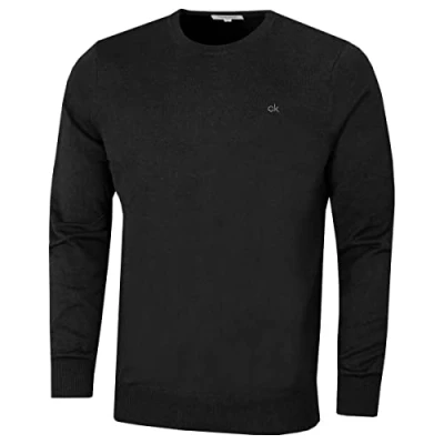 Imagen de Calvin Klein Hombre Cuello Redondo Tour Comfort Golf Suéter Charcoal S
