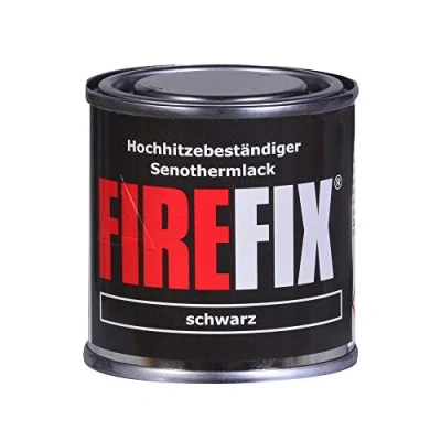 Imagen de FIREFIX 2013 Pintura para Horno Senotherm, 125 ml, Resistente al Calor hasta 600 C, Color Negro