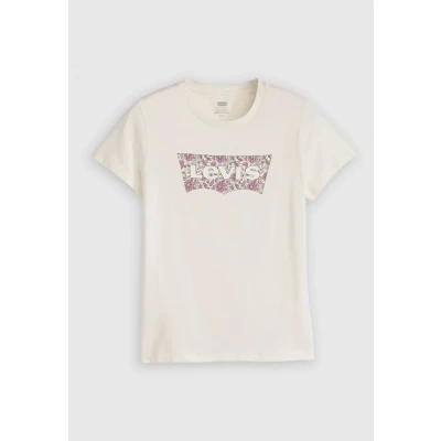 Imagen de Levi&#039;s The tee, Camiseta Mujer, Ananda Floral BW Fill Egret, S