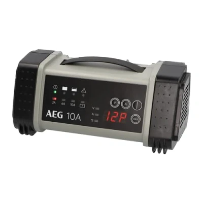 Imagen de AEG 97025 Cargador de batería para microprocesador LT, 12/24 V, 9 Niveles, Power Supply, compensación automática Temperatura, Blanco / Rojo, 20 Ampere