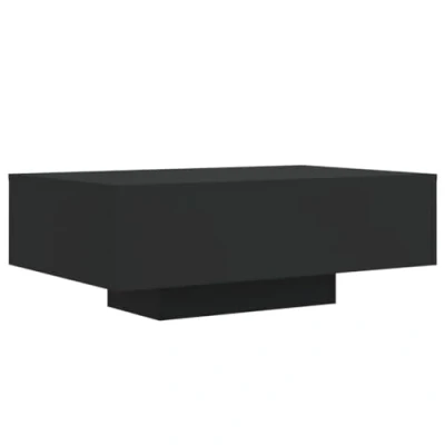 Imagen de vidaXL Mesa de Centro con Luces LED Negro 85x55x31 cm